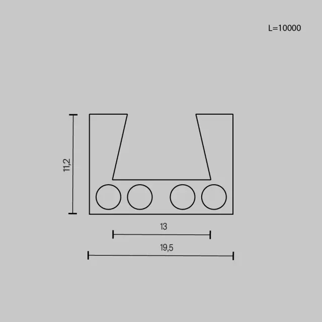 Шинопровод Maytoni BUSBAR TRUNKINGS ELASITY — магнитные, черный, ракурс 4