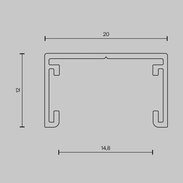 Шинопровод Maytoni BUSBAR TRUNKINGS BASITY — магнитные, черный, ракурс 6