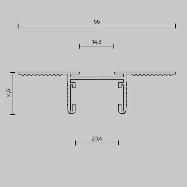 Шинопровод Maytoni BUSBAR TRUNKINGS BASITY — магнитные, черный, ракурс 6