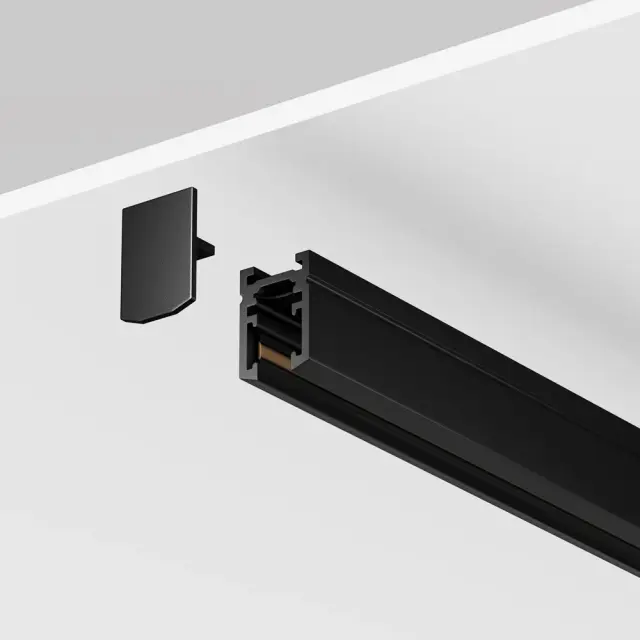 Шинопровод Maytoni BUSBAR TRUNKINGS LEVITY — магнитные, черный, ракурс 3