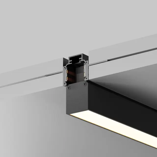 Шинопровод Maytoni BUSBAR TRUNKINGS EXILITY — магнитные, черный, ракурс 2