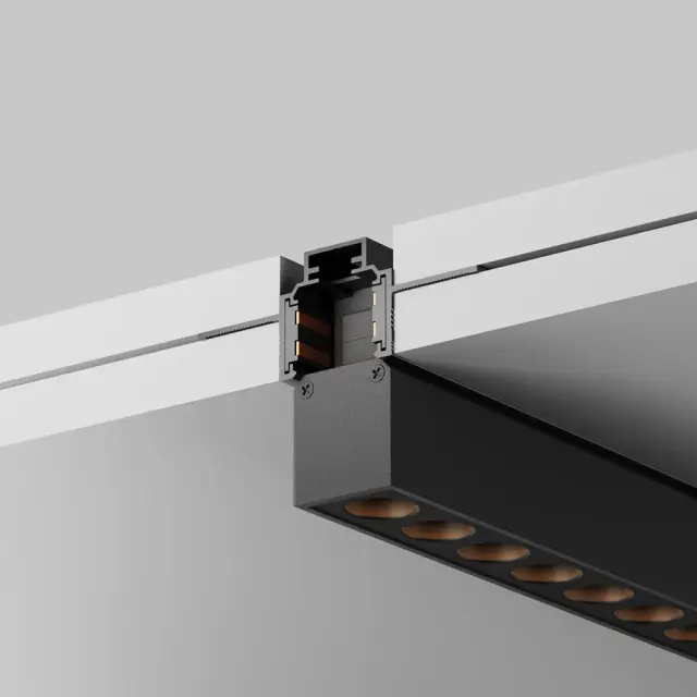 Шинопровод Maytoni BUSBAR TRUNKINGS EXILITY — магнитные, черный, ракурс 4