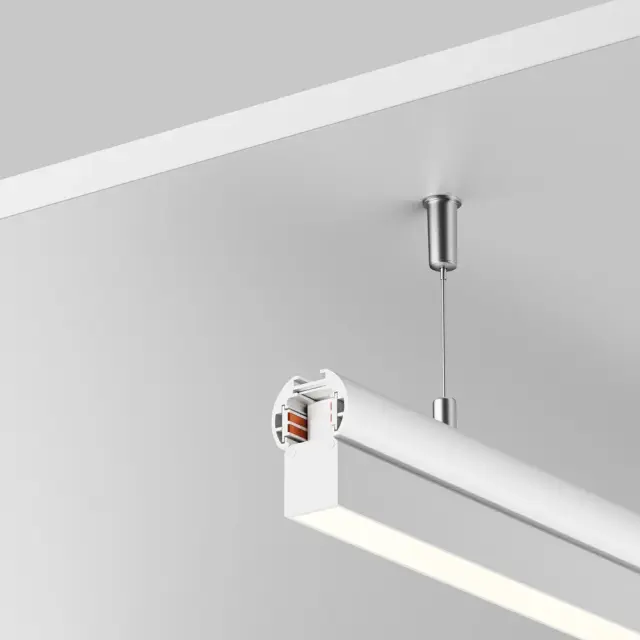 Шинопровод Maytoni BUSBAR TRUNKINGS EXILITY — магнитные, белый, ракурс 2
