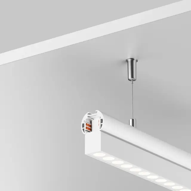 Шинопровод Maytoni BUSBAR TRUNKINGS EXILITY — магнитные, белый, ракурс 4