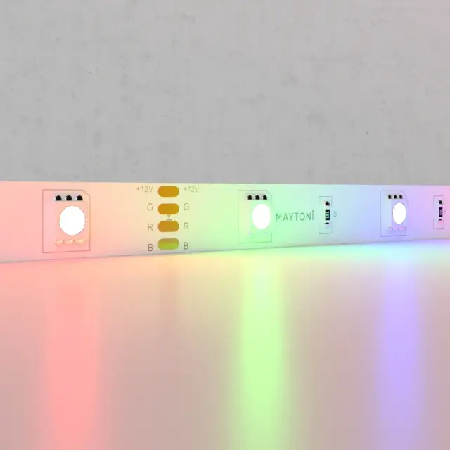 Светодиодная лента 12В 5050 7,2Вт/м Цветная (RGB) 5м IP20