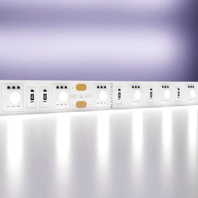 Светодиодная лента 24В 5050 14,4Вт/м 6000K 5м IP20
