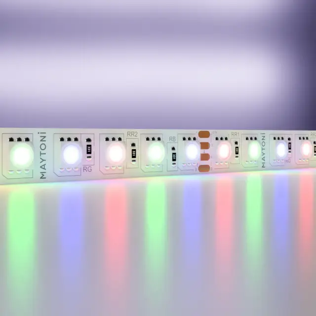 Светодиодная лента 24В 5050 21Вт/м Цветная (RGB) 5м IP20