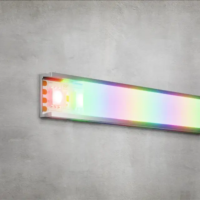 Светодиодная лента 24В 5050 21Вт/м Цветная (RGB) 5м IP20, ракурс 4