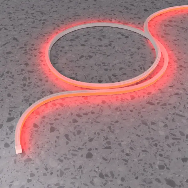 Гибкий неон 12х12 24В 14,4Вт/м Цветной (RGB) IP67 5м