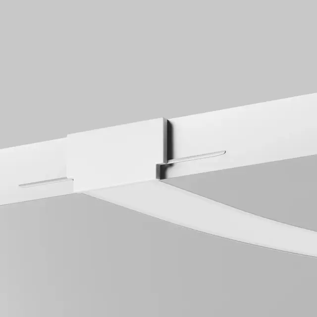 Алюминиевый профиль встраиваемый с боковым изгибом ALM-6214SB-S-2M, ракурс 2