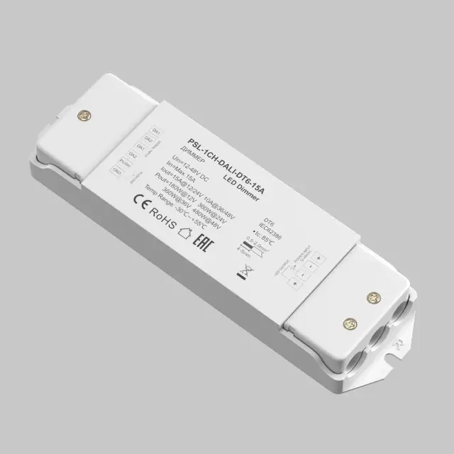 Диммер DALI DT6 одноканальный 12-48В 15A 480Вт