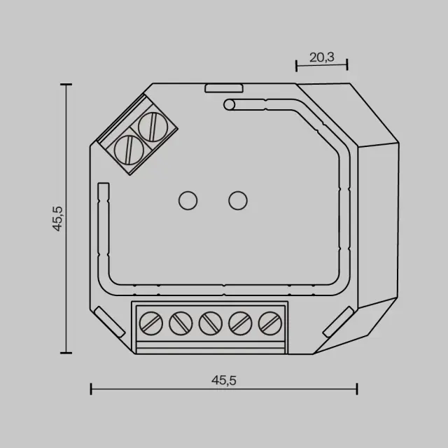 Диммер DALI DT6 TRIAC 230В 400Вт, ракурс 2