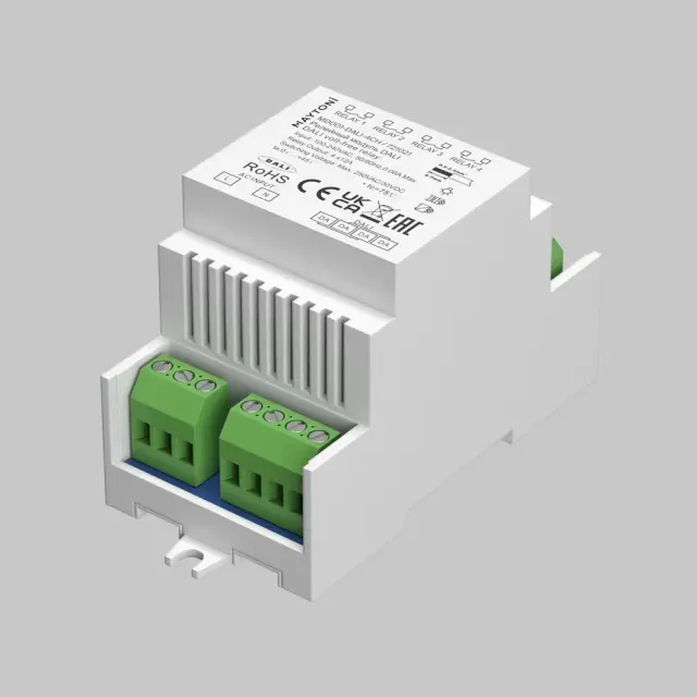 Релейный модуль DALI DT7 четырёхканальный 4x12A DIN 2760Вт