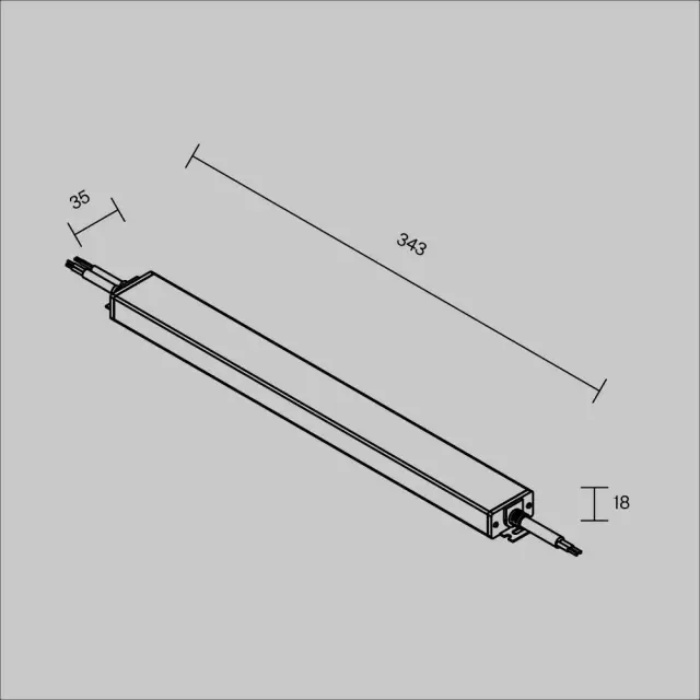 Источник напряжения 24В DALI DT6 100Вт IP 67, ракурс 3