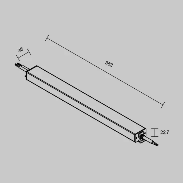 Источник напряжения 24В DALI DT6 250Вт IP 67, ракурс 3