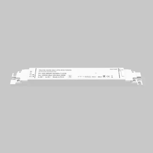 Источник напряжения 24В DALI DT6 240Вт IP 20, ракурс 2