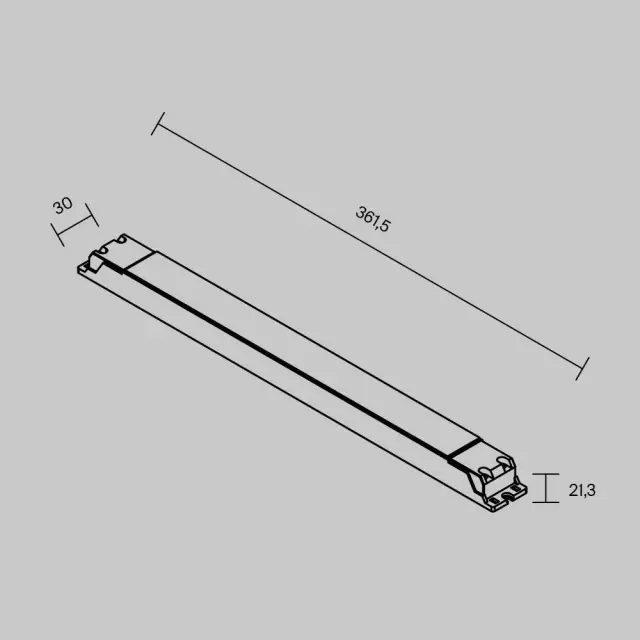 Источник напряжения 24В DALI DT8 60Вт IP 20, ракурс 3