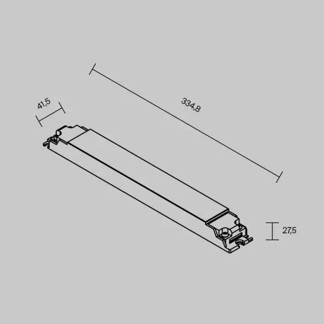 Источник напряжения 24В DALI DT8 200Вт IP 20, ракурс 3