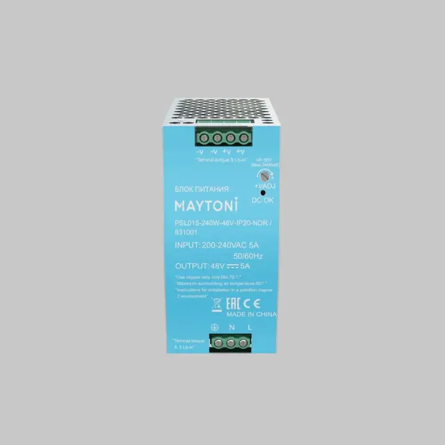 Источник напряжения PSL015 48В 240Вт IP 20 831001, ракурс 2