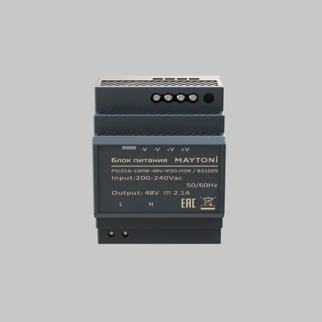 Источник напряжения PSL016 48В 100Вт IP 20 831005, ракурс 2