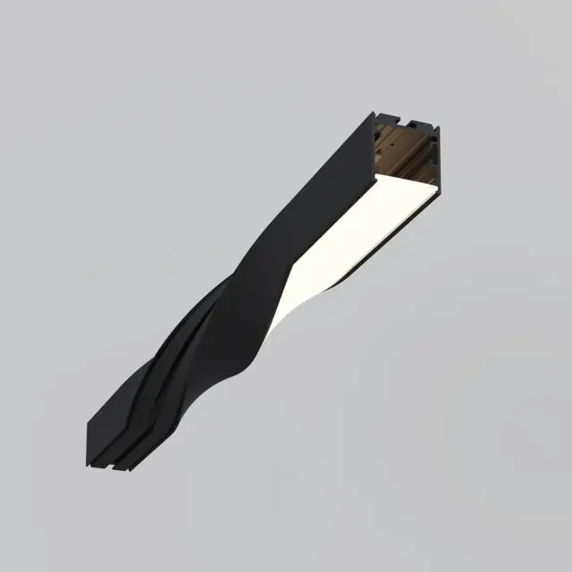 Радиусный профиль 35x35 Скрученный 180° черный