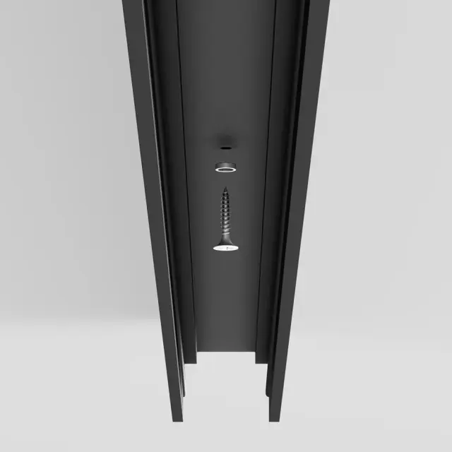 Профиль 2м Elasity IP накладной черный, ракурс 5