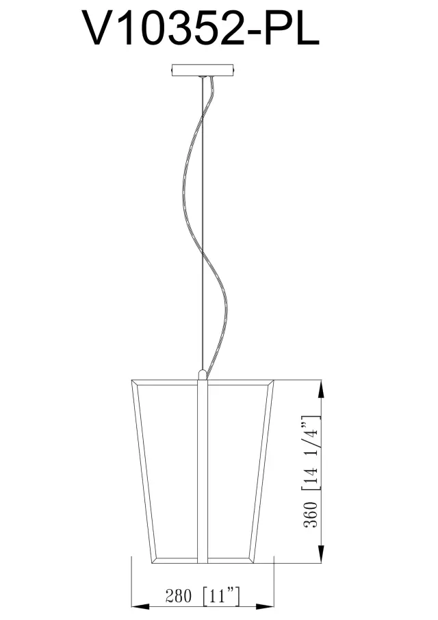 Светильник Moderli V10352-PL GRAPE — хром, ракурс 6