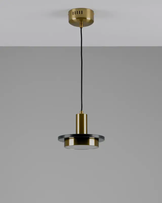 Светильник Moderli V10503-PL SOLUMN — золотой, ракурс 3