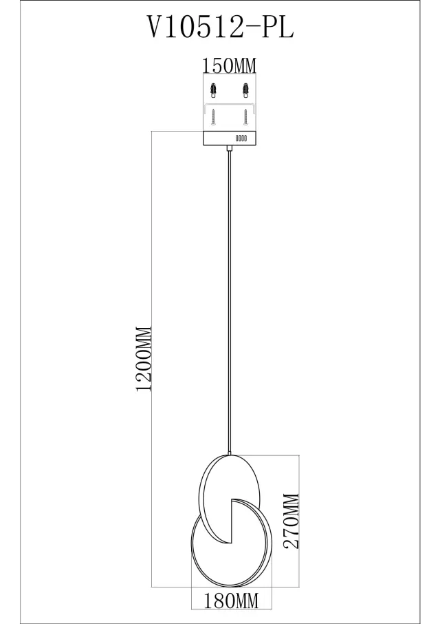 Светильник Moderli V10512-PL MESA — золотой, ракурс 3