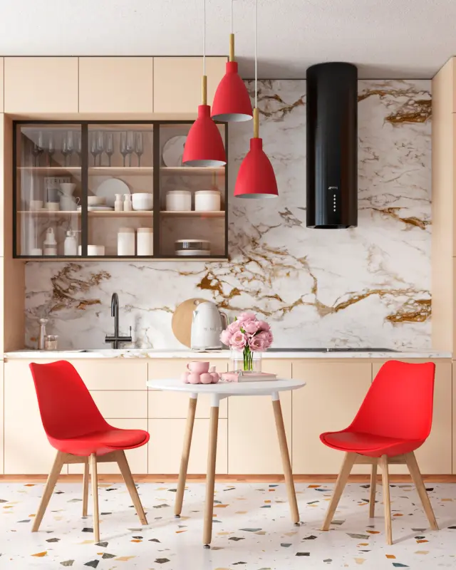 Светильник Moderli V1282-1P TONI — красный, ракурс 3
