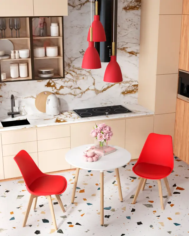 Светильник Moderli V1282-1P TONI — красный, ракурс 4