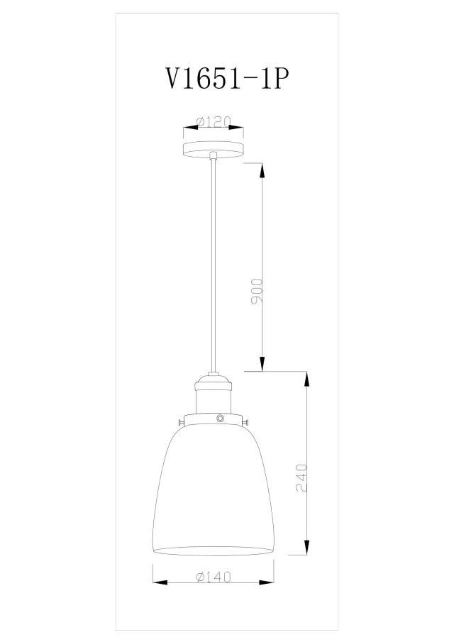 Светильник Moderli V1651-1P SINGLE — черный, ракурс 7