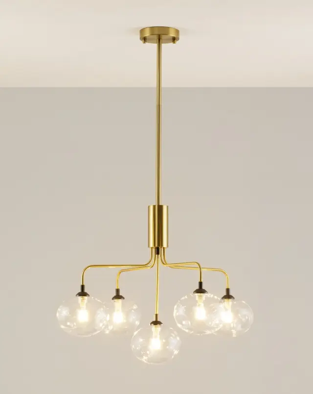 Люстра Moderli V2191-P SANTA — латунь, ракурс 2