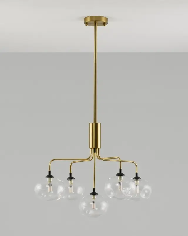 Люстра Moderli V2191-P SANTA — латунь, ракурс 3