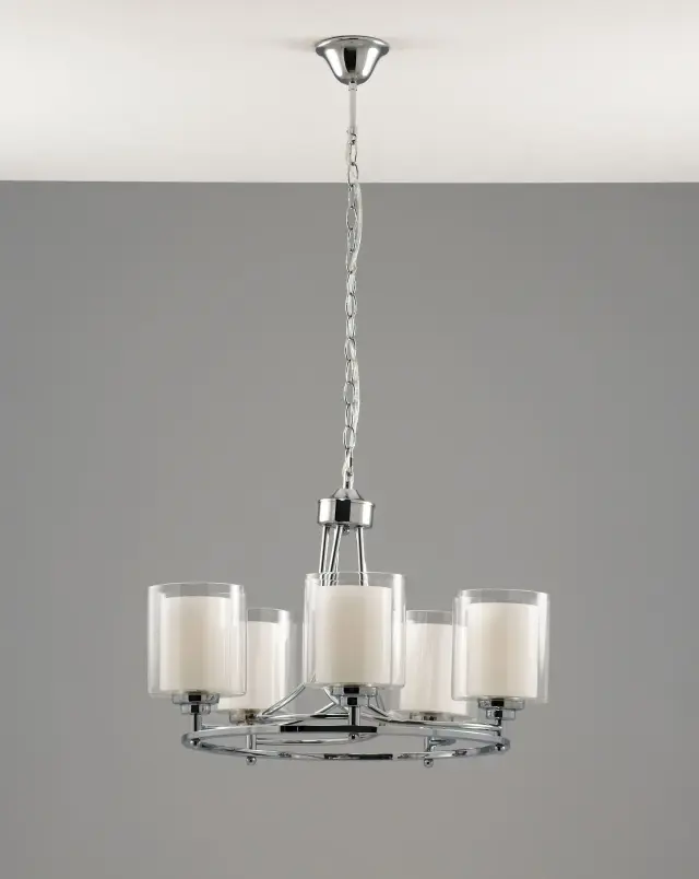 Люстра Moderli V2525-5P MAXIMILIAN — хром, ракурс 3