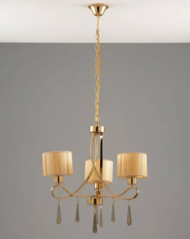 Люстра Moderli V2572-3P CHILLY — золотой, ракурс 3