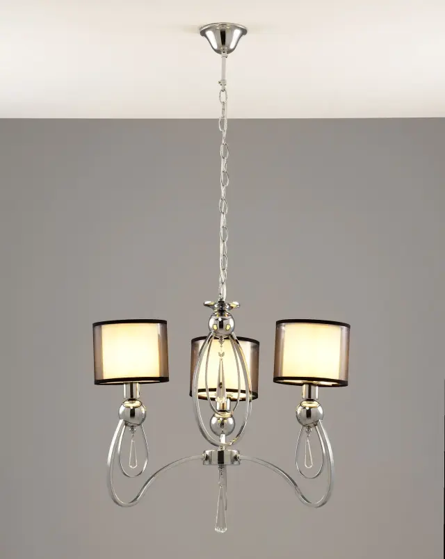 Люстра Moderli V2584-3P DARK — хром, ракурс 2