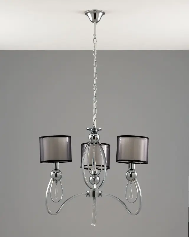 Люстра Moderli V2584-3P DARK — хром, ракурс 3