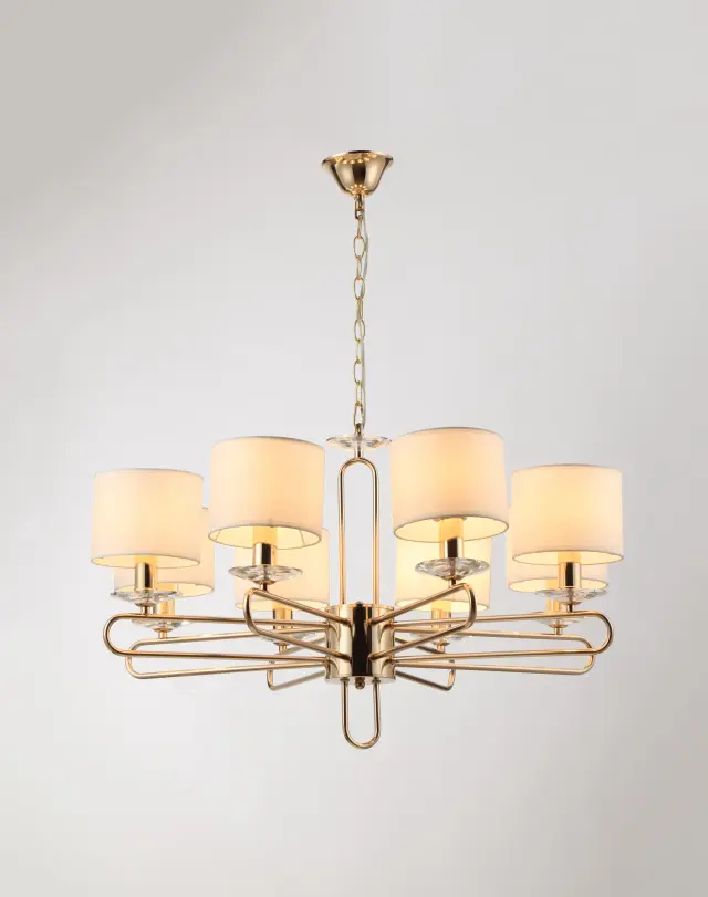 Люстра Moderli V2632-8P CELESTIA — золотой, ракурс 2