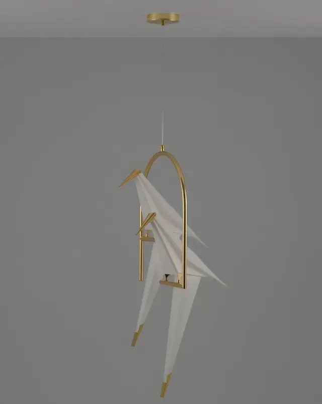 Светильник Moderli V3071-2PL BIRDS — золотой, ракурс 3