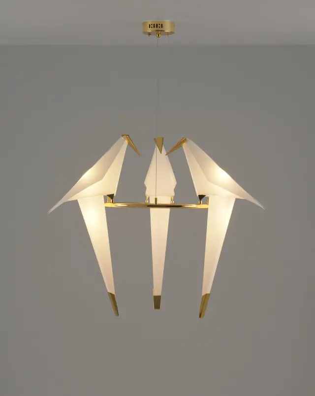 Люстра Moderli V3071-3PL BIRDS — золотой, ракурс 2