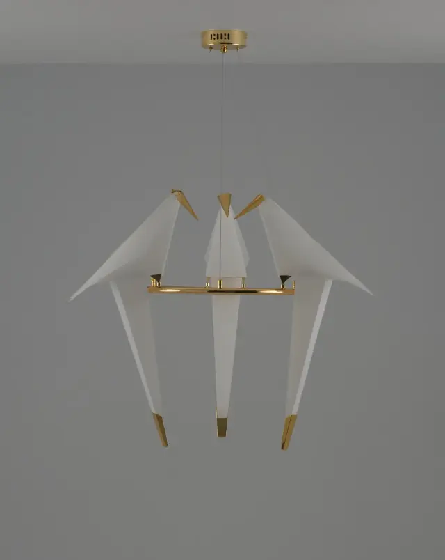 Люстра Moderli V3071-3PL BIRDS — золотой, ракурс 3