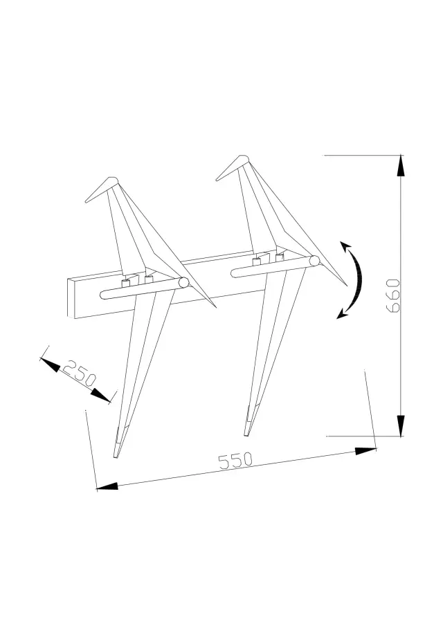 Бра Moderli V3076-2WL BIRDS — золотой, ракурс 5