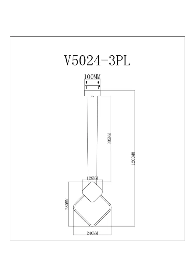 Светильник Moderli V5024-3PL STORE — белый, ракурс 6