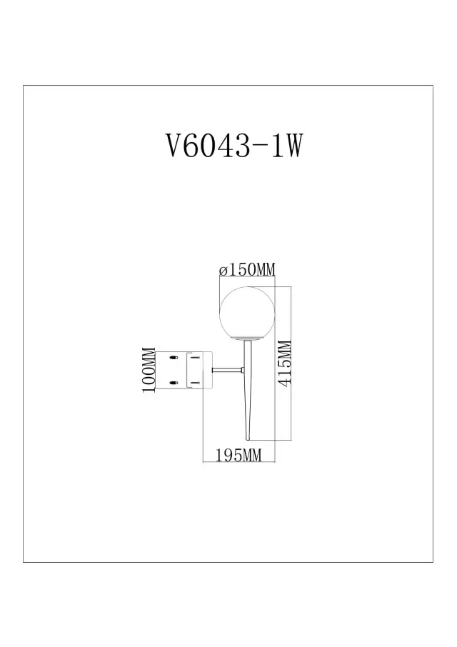 Бра Moderli V6043-1W SCRUMBEL — черный, ракурс 8