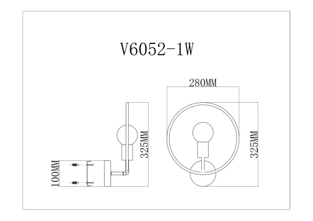 Бра Moderli V6052-1W SACHARA — золотой, ракурс 3