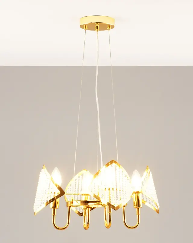 Люстра Moderli V8050-4P SHADE — золотой, ракурс 3