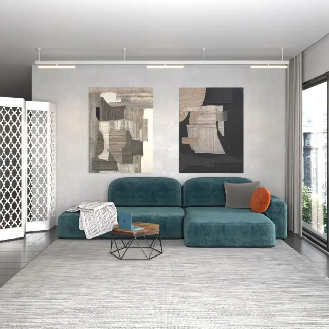 Крепёж Novotech FLUM — минимализм, белый, ракурс 3
