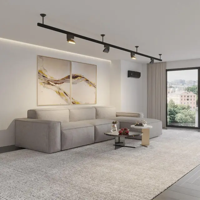 Крепёж Novotech FLUM — минимализм, черный, ракурс 3