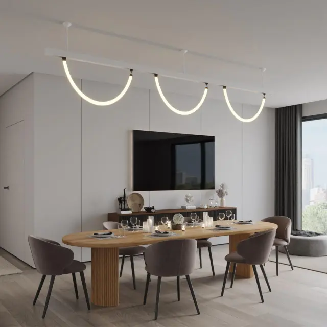 Крепёж Novotech FLUM — минимализм, белый, ракурс 3